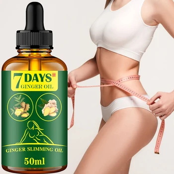 7 days ginger slimming weight loss oil for body shaping fat burning and skin firming