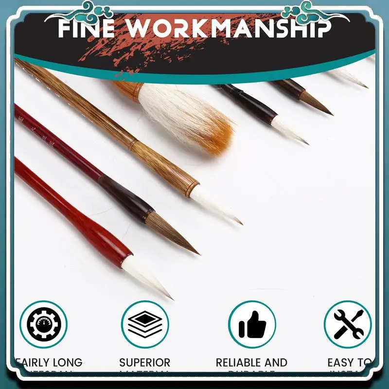 Premium 12 PCS Chinese Calligraphy Brush Set-Painting Writing Watercolor Sumi Brushes Set Kanji Japanese Drawing Art Brushes
