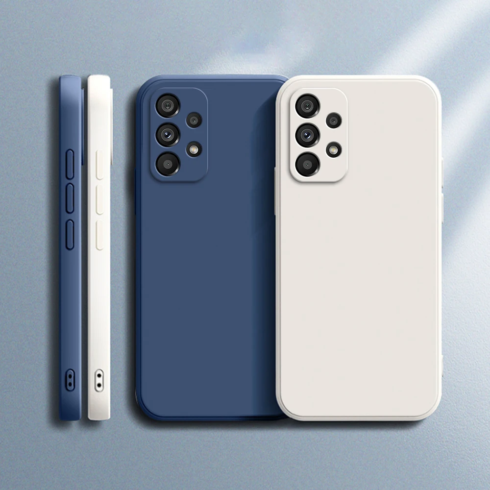Liquid Silicone Square Case for Samsung Galaxy - Enhanced Protection and Style