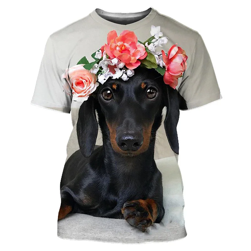 Dachshund 3D Print Oversized T Shirt