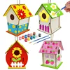 DIY Birdhouse Kit Interesting Easy To Assemble Painting DIY Painting House Decorations The Christmas Gifts For Kids 3