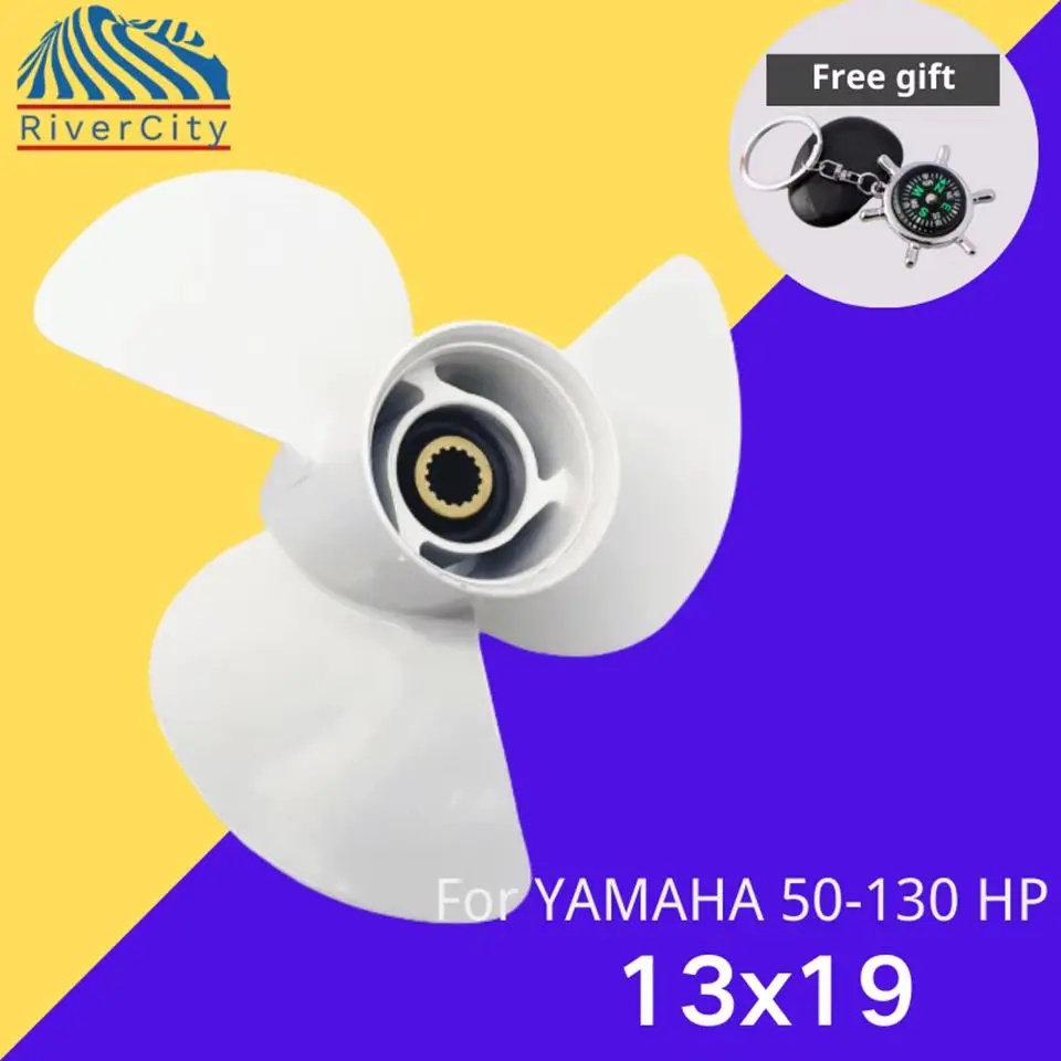 

Outboard Propeller For Yamaha 50hp 60HP 70HP 75HP 80HP 85HP 13x19 Boat Aluminum Alloy Screw 3 Blade 15 Spline Marine Engine