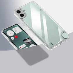 Matte & Clear Rugged Armor Military Shockproof Phone Protective Case for CMF Phone 1 (Clear No Magnetic)