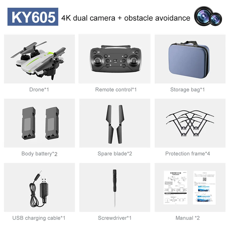 stunt rc quadcopter 2022 New KY603 Mini Drone 4K HD Camera Three-way Infrared Obstacle Avoidance Altitude Hold Mode Foldable RC Quadcopter Boy Gifts top RC Quadcopter RC Quadcopter