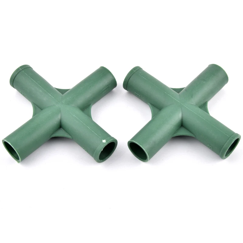 19mm Plastic Gardening Frame Edging Corner Connector Plant Flower Stand Joint DIY Garden Greenhouse Frame Support Rod Adapter Plant Support Connector