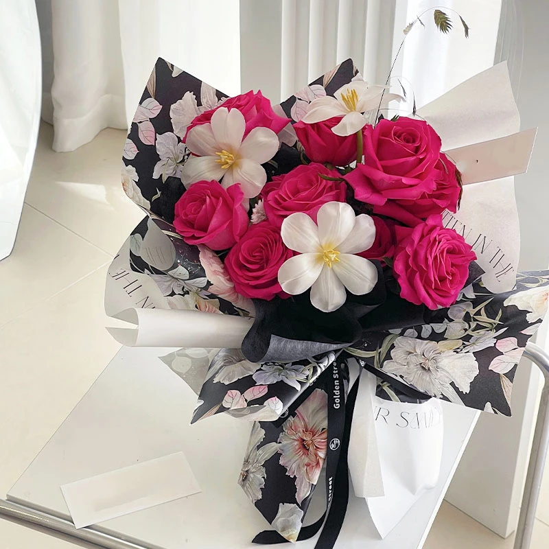 10 Sheets Paper Flower Bouquet Packaging Decorative Paper for Flower Bouquet  Paper Wrapping Material Home Wedding Decor Supplies