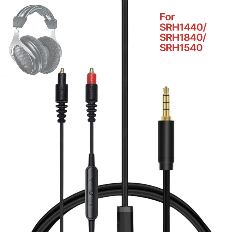 

Quality Headphone Cable for SRH1440/SRH1840/SRH1540 Headsets Cord Stable Transmission & Wide Sound Filed 95AF