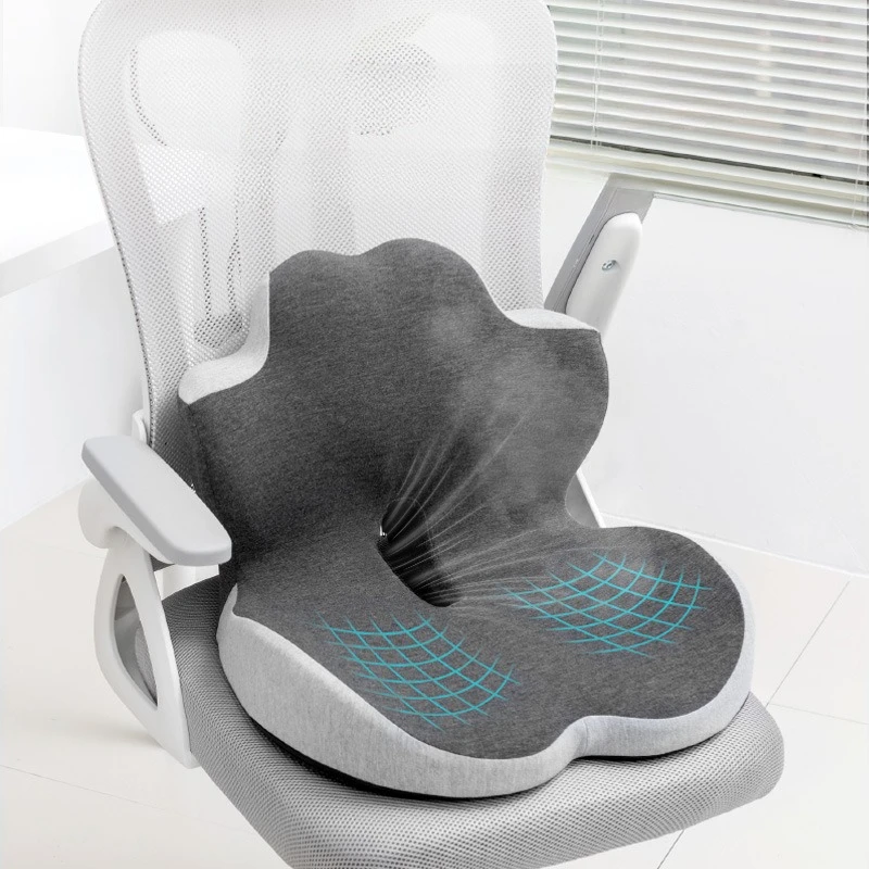 1pc Seat Cushion with a Backrest That Effectively Supports The Lower Back, Providing Comfort And Breathability,Relieve Pressure