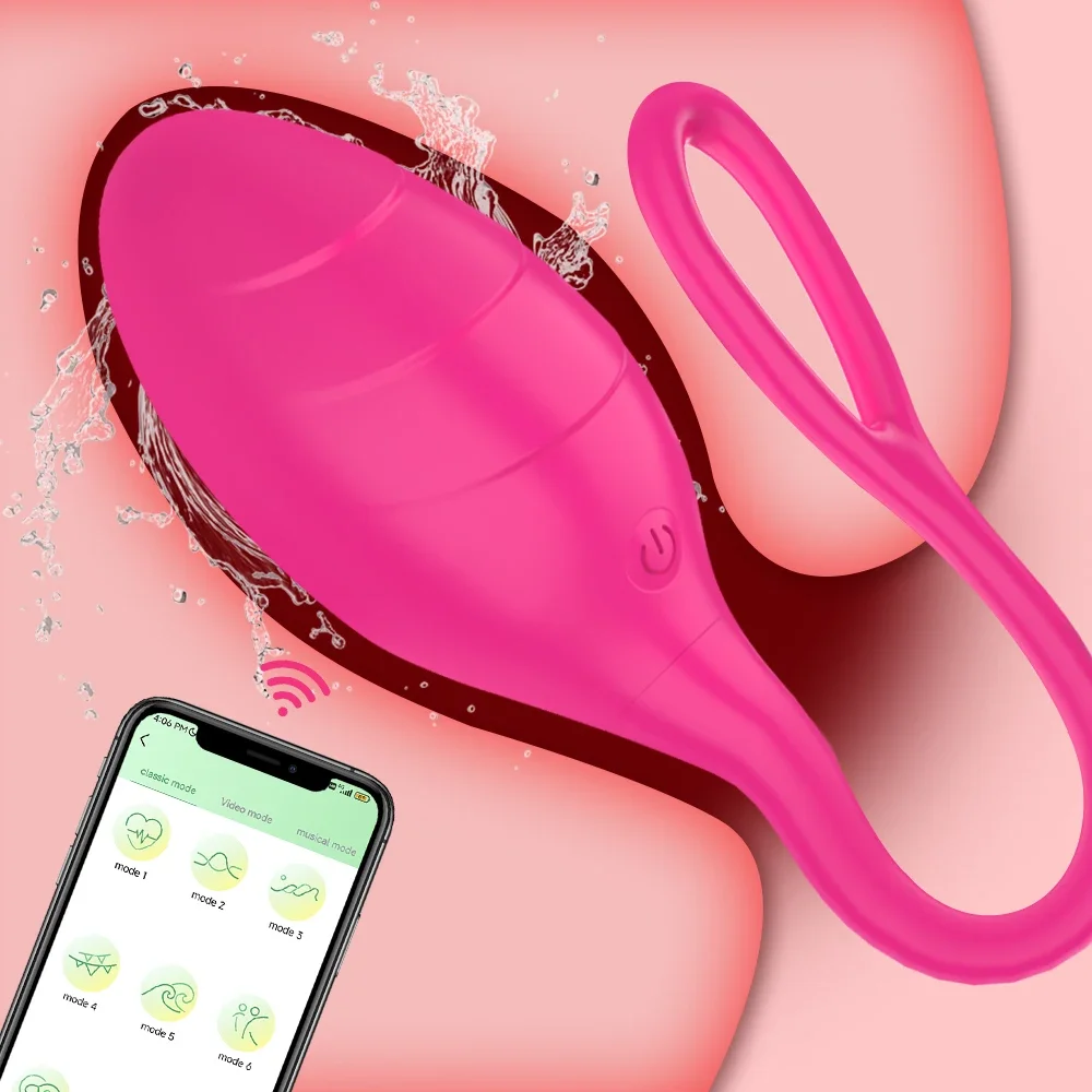 APP Remote Bluetooth Wireless Control Vagina Ball Vibrators Female Vaginal G-spot Stimulator Male and Female Shared Masturbation