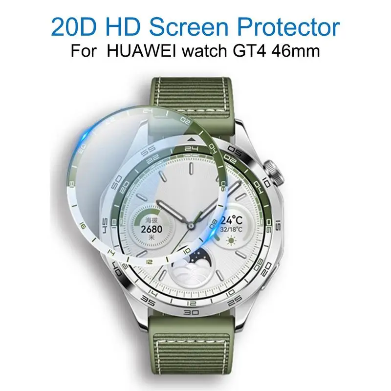 

3D Curved Screen Protector For HuaweiGT 4 Anti-scratch Protector Film Full Coverage Protective Film 46mm Smart Watch Accessory