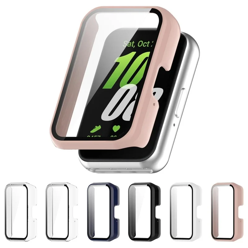 Glas + Hülle für Samsung Galaxy Fit 3, Displayschutzfolie aus gehärtetem Glas und harter PC-Schutzhülle für Galaxy Fit 3-Zubehör – Detail 5