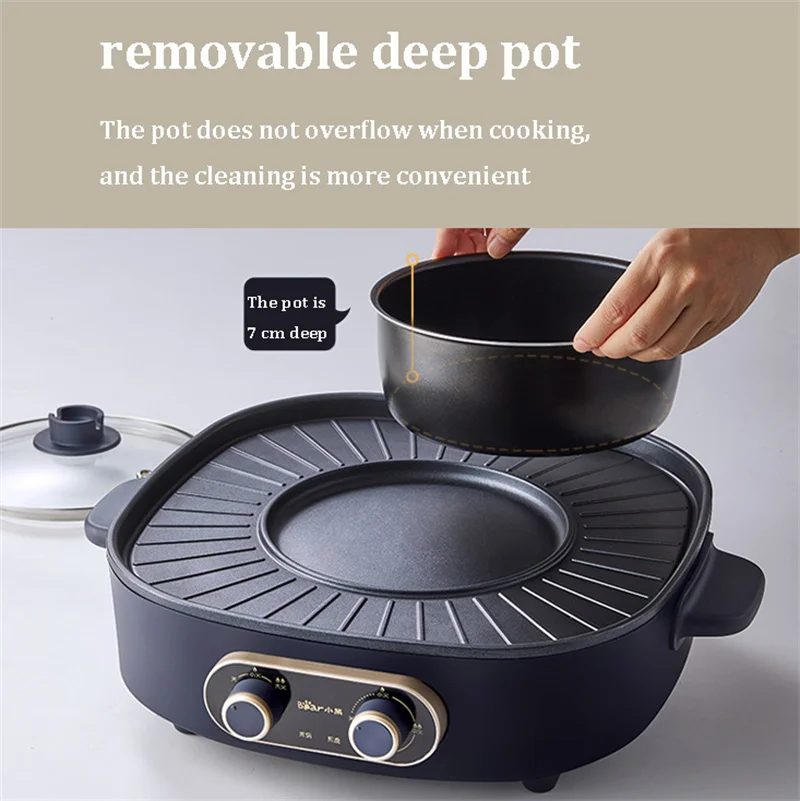 indoor korean electric bbq grill with hot pot stove - AliExpress