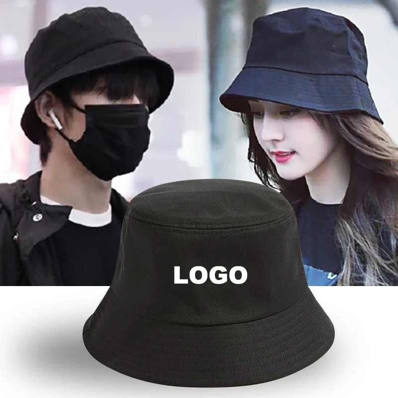 Custom LOGO Bucket Hat Women Men Hip Hop Beach Sun Hat Summer Sunshade Fishing Hats Casual Outdoor Fishermen Cap Panama 3