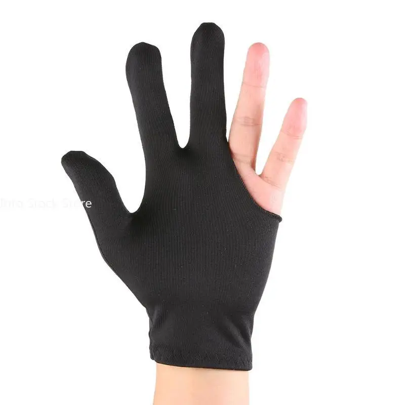 Left Hand Three Finger Smooth Biliardo Fingerless Gloves Guanti Accessories Snooker Billiard Glove Embroidery fingerless gloves