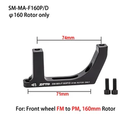 ZTTO Gravel Road Bike Flat Mount to Post Mount Brake Adapter (F160)