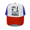 I PEE IN POOLS Funny Printing Baseball Caps Dare Gag Joke Gift for Men Women Vintage Retro Style Letters Trucker Caps Hats YP081 4