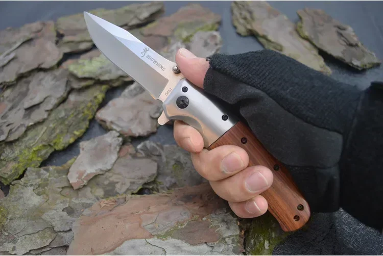 Description Picture 3 of itemDA51 Steel Folding Pocket Knife for Men High Hardness Self Defense Military Tactical Outdoor Survival Pocket Knives for Hunting