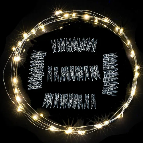LED 사진 사진 클립 스트링 라이트 벽 조명, LED 구리 와이어 스트링, 화환 파티, 웨딩, 휴일 조명, 크리스마스 장식 5