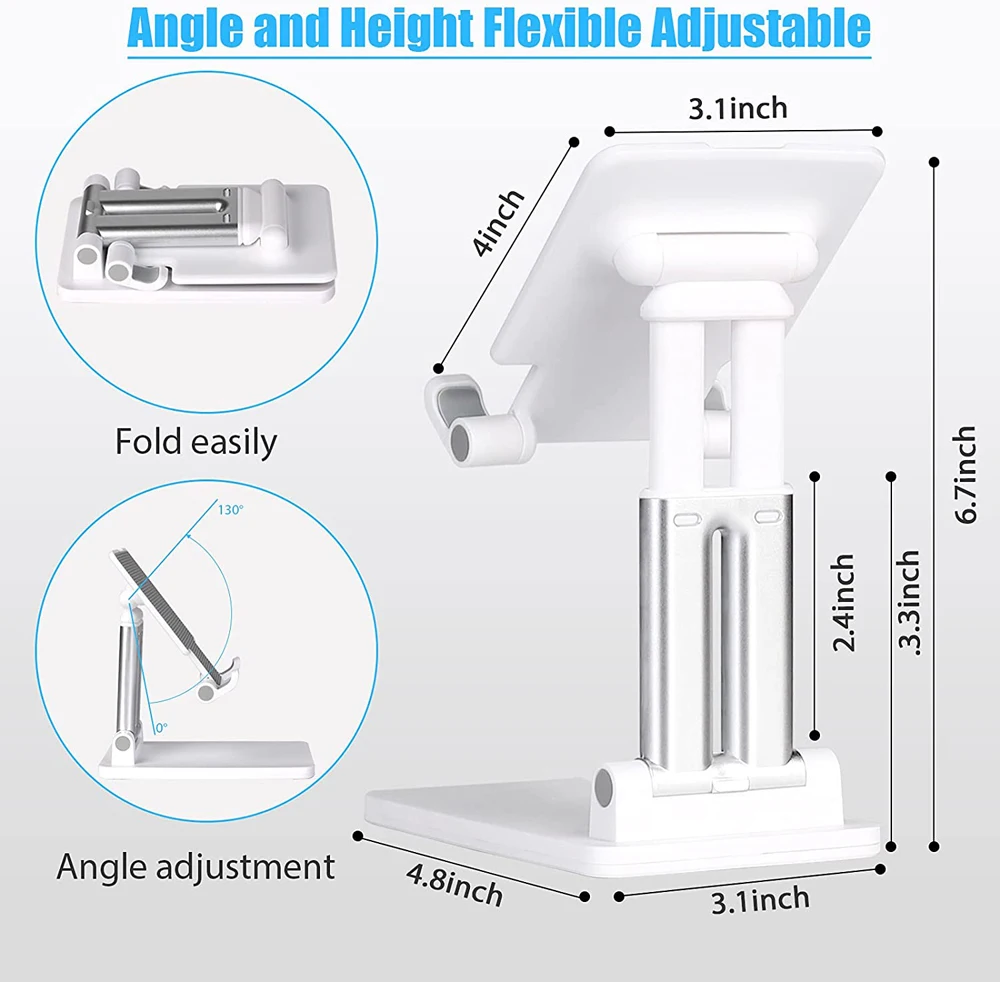 Universal Phone Holder Tablet Stands Mobile Smartphone Support Tablet Desk Desktop Portable Adjustable Table Cell Phone Holder 2