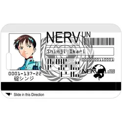 Evangelion Ayanami Rei Anime Cosplay Lanyard Badge and Card Holder Gift for 11X7CM (Ikari Shinji C)