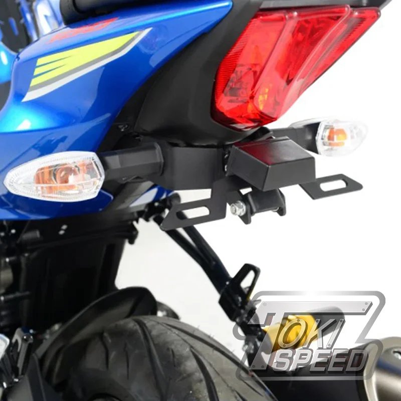 Motorcycle License Plate Mount Holder Tail Number Plate Frame Holder Bracket For GSXR125 GSXS125 GSX-R150 GSX-S150