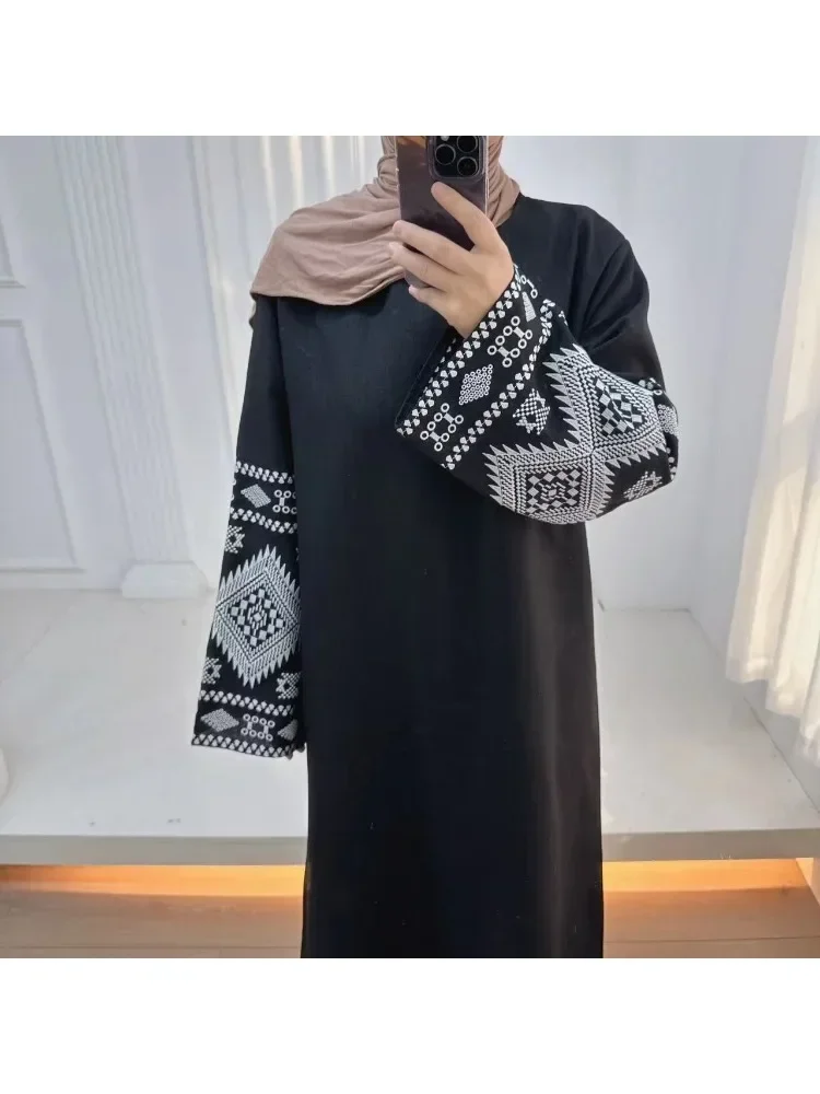 فساتين إسلامية فاخرة للعيد للنساء مطرزة للحفلات عب...