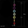 Chakra Dream Catcher with 40mm Crystal Chandelier Ball Prisms Suncatcher Handmade Rainbow Fengshui Wall Car Pendant Ornament 6