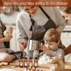 Amber Glass Bottle Boston Round Bottles Brown Vanilla Extract Bottles for Syrup Gift Glass Food Storage Canister Set Sauce Beans 5