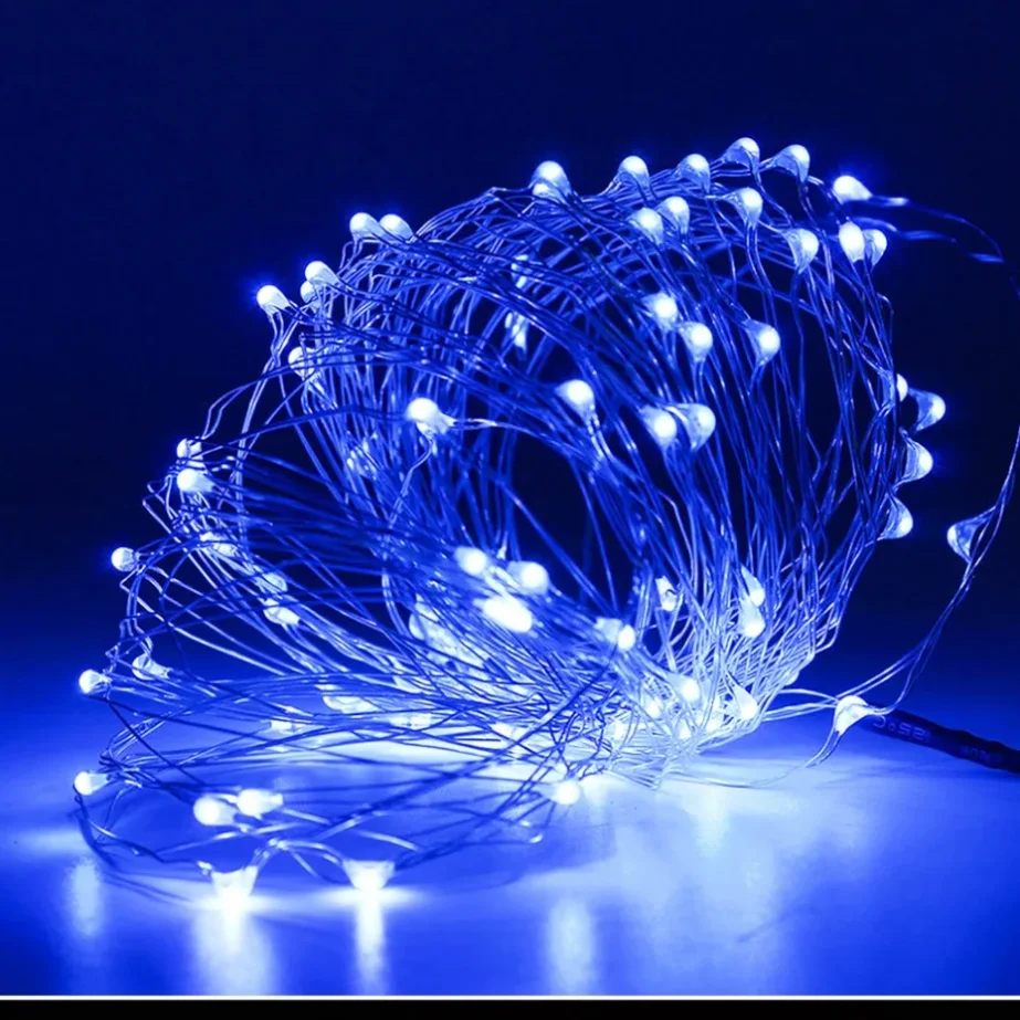 5m~1m LED Copper Wire Fairy Lights Battery Powered LED String Lights Party Wedding Indoor Christmas Decoration Garland Lights