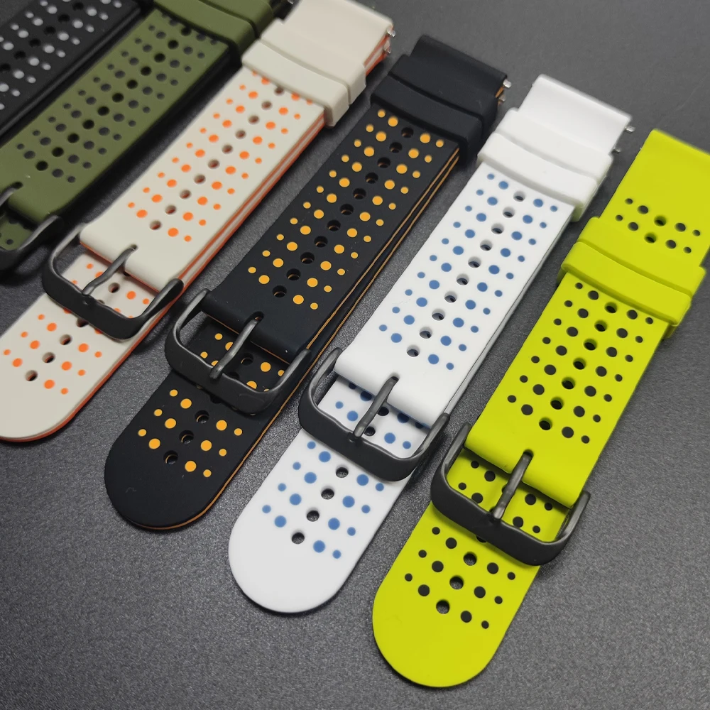 Universal Silicone Watch Strap - 20mm/22mm – Premium Replacement Band for Sports and Smart Watches