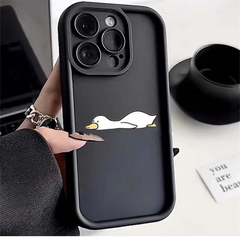 Charming Cartoon Duck Protective Phone Case