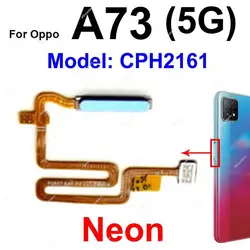 Enhanced Fingerprint Sensor Flex Cable for Power Button Integration (A73 - 5G - Neon)