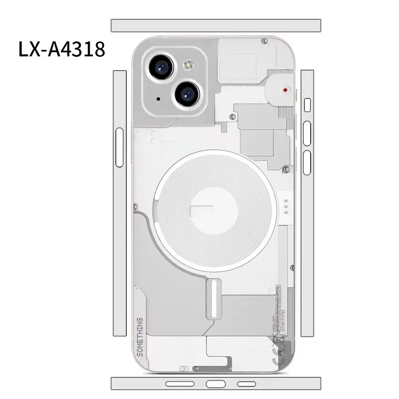 

3M Grain Decal Skin for iPhone 13 12 Pro Max Mini Nothing phone Style Back Film Cover Screen Protector Wrap Ultra Thin Sticker
