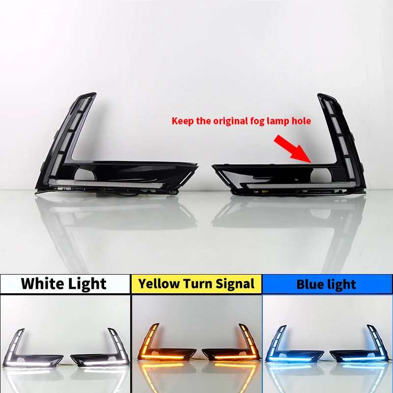 thumbnail image 1 of 1 juego de luces LED de circulación diurna para coche Honda CR-V CRV 2023 2024 con señal de giro dinámica DRL luces diurnas cubierta de luz antiniebla, 1 of 4
