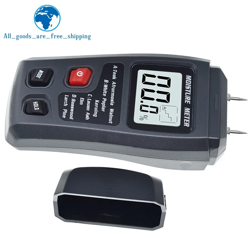 Wood moisture meter wood moisture meter hygrometer timber damp detector tree density digital wood humidity tester