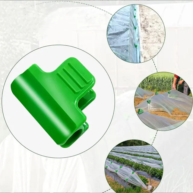 10Db Üvegházhatású Kiegészítők 0,8 Cm Klip Műanyag Press Filmkártya Film Napfény Nettó Rögzített - Image 4