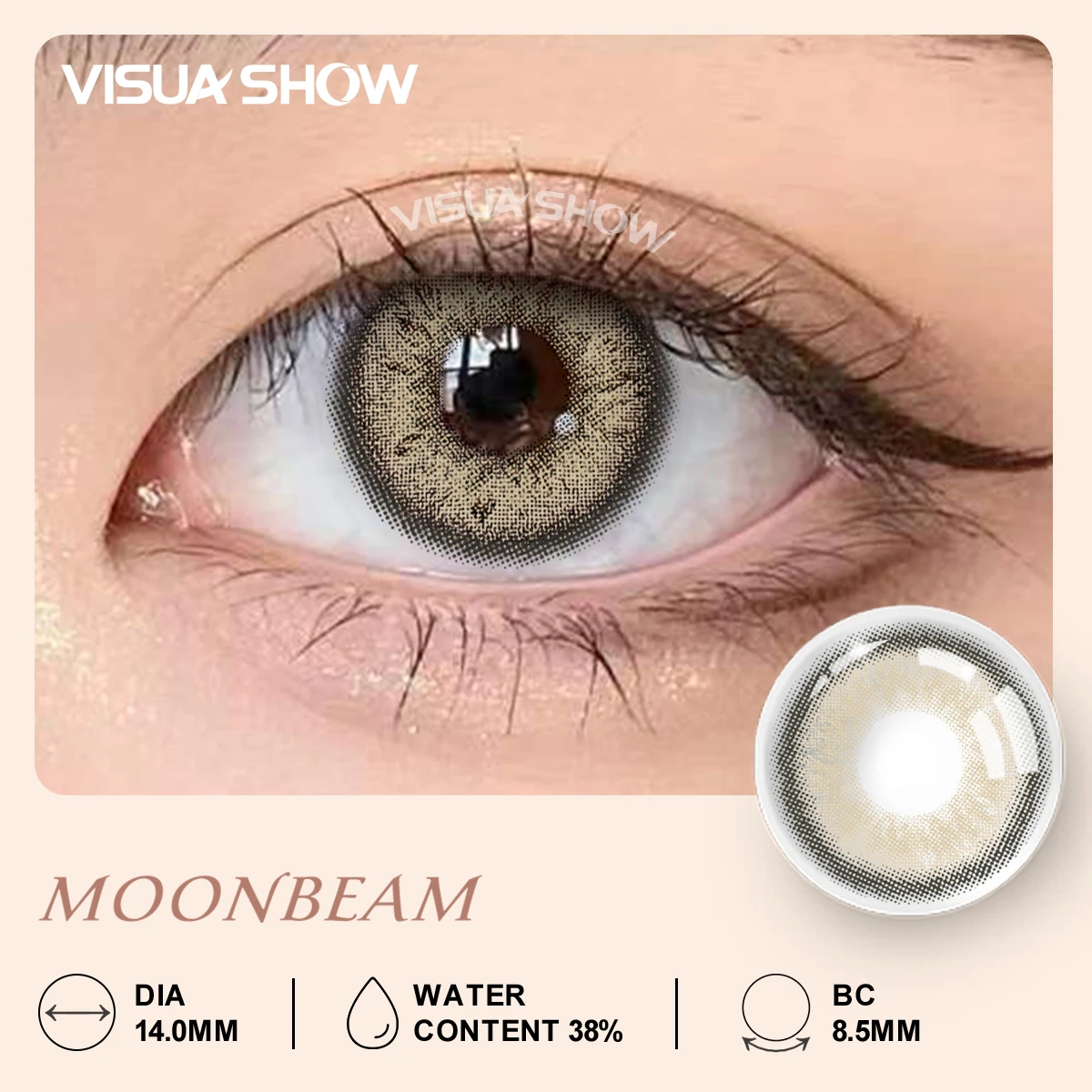 

VISUASHOW NEW 6 Months Color Contact Lenses 2pcs Myopia Colored Contact Lenses Cosmetic Contact Lens Prescription Fashion Lenses