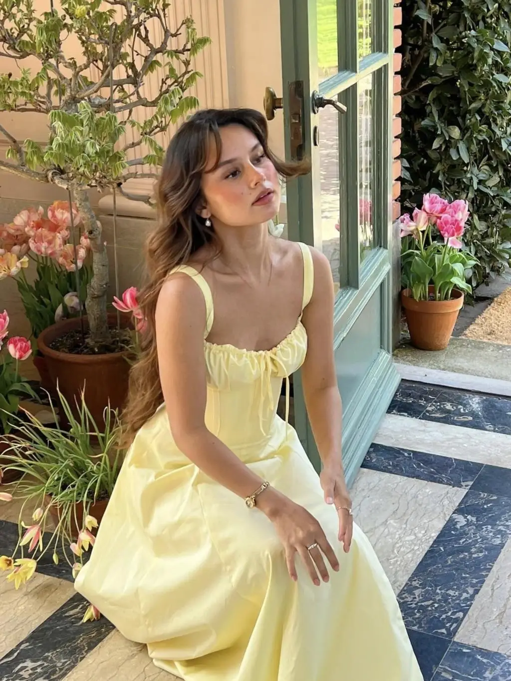 French Vintage Strap Birthday Party Dress High Split Lace-up Summer Off Shoulder A-line Sleeveless Prom Robe Solid Vestido Mujer