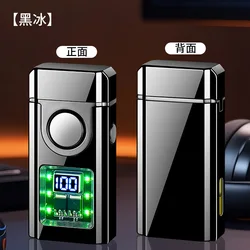 Smart Touch Dual - Action Flame and Electric USB Lighter (Black)