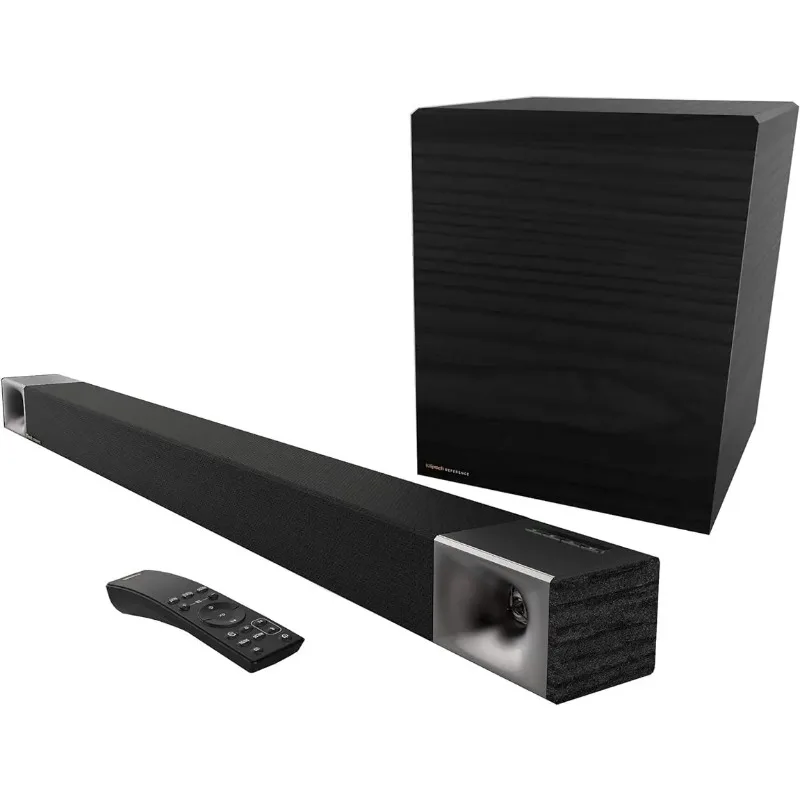 

Klipsch Cinema 600 Sound Bar 3.1 Home Theater System with HDMI-ARC for Easy Set-Up, Black