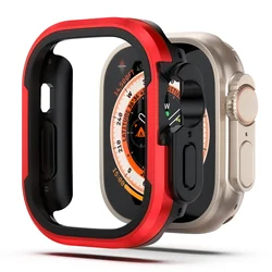 Sleek Aluminum Alloy Watchcase Cover - Premium Metal Frame Accessories for S10-42mm (Red)