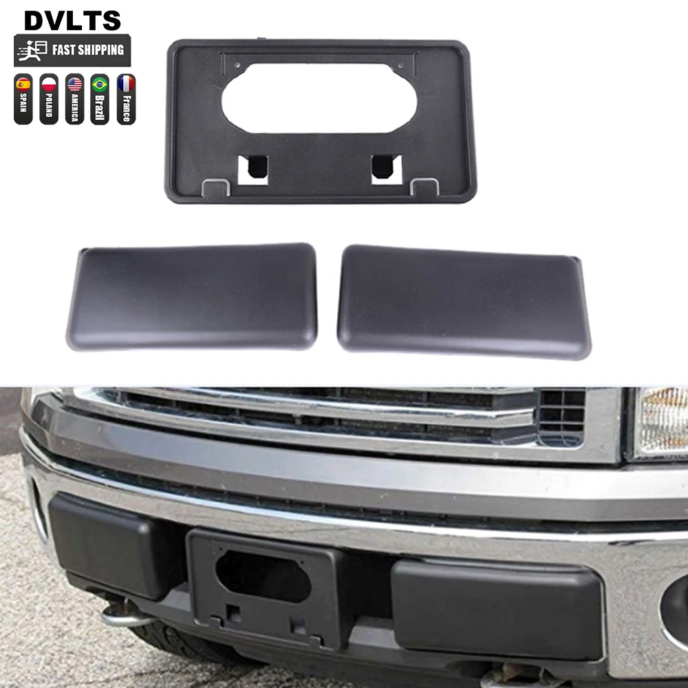 Support de plaque d'immatriculation de voiture, pièces automobiles, support de pare-chocs avant 2009 – 2014 Ford F150