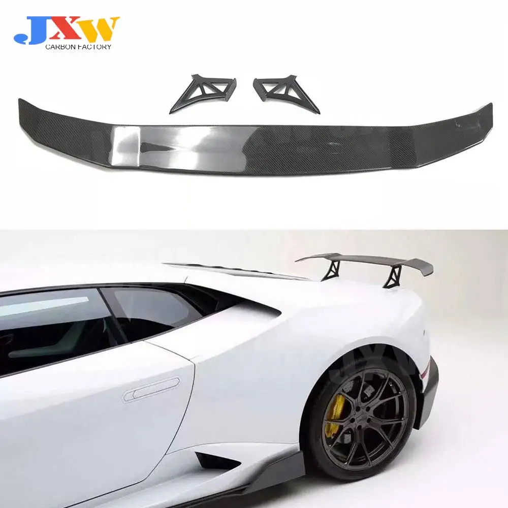 

Carbon Fiber/FRP Car Rear Spoiler Wings Case For Lamborghini Huracan LP610 LP580 2014-2018 GT Style Rear Trunk Duck Spoiler Wing