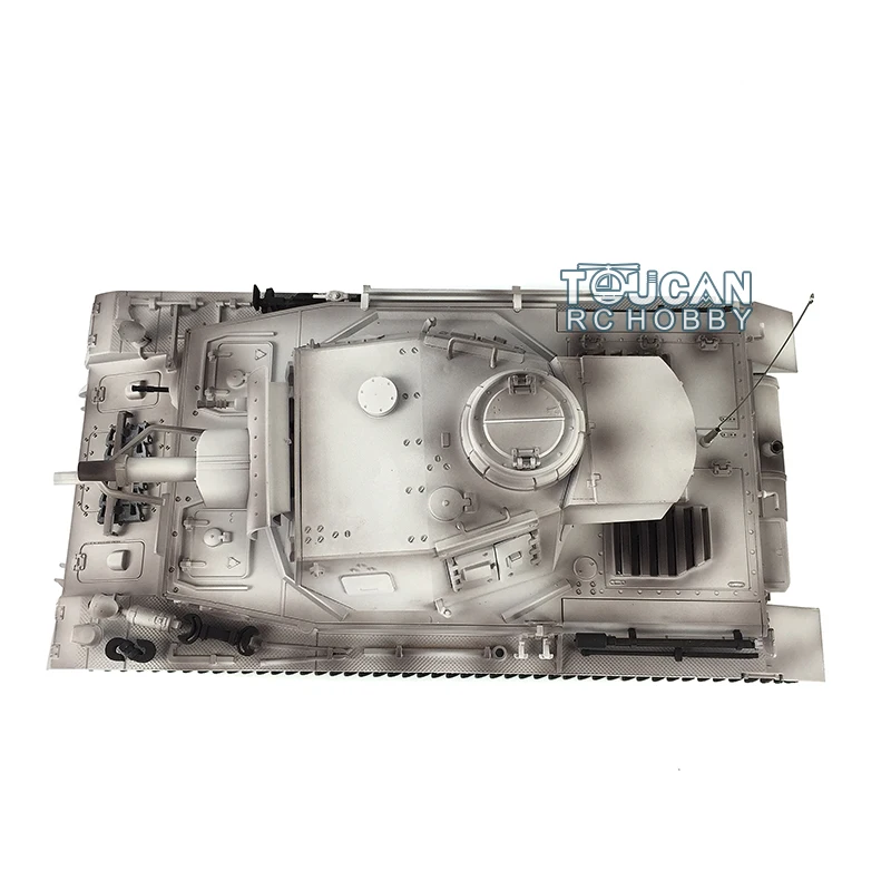 Outdoor Toys Toucan 2.4G Heng Long 1/16 Snow 7.0 Upgraded Panzer IV F RTR Remote Control RC Tank 3858 Metal Tracks TH17390 2