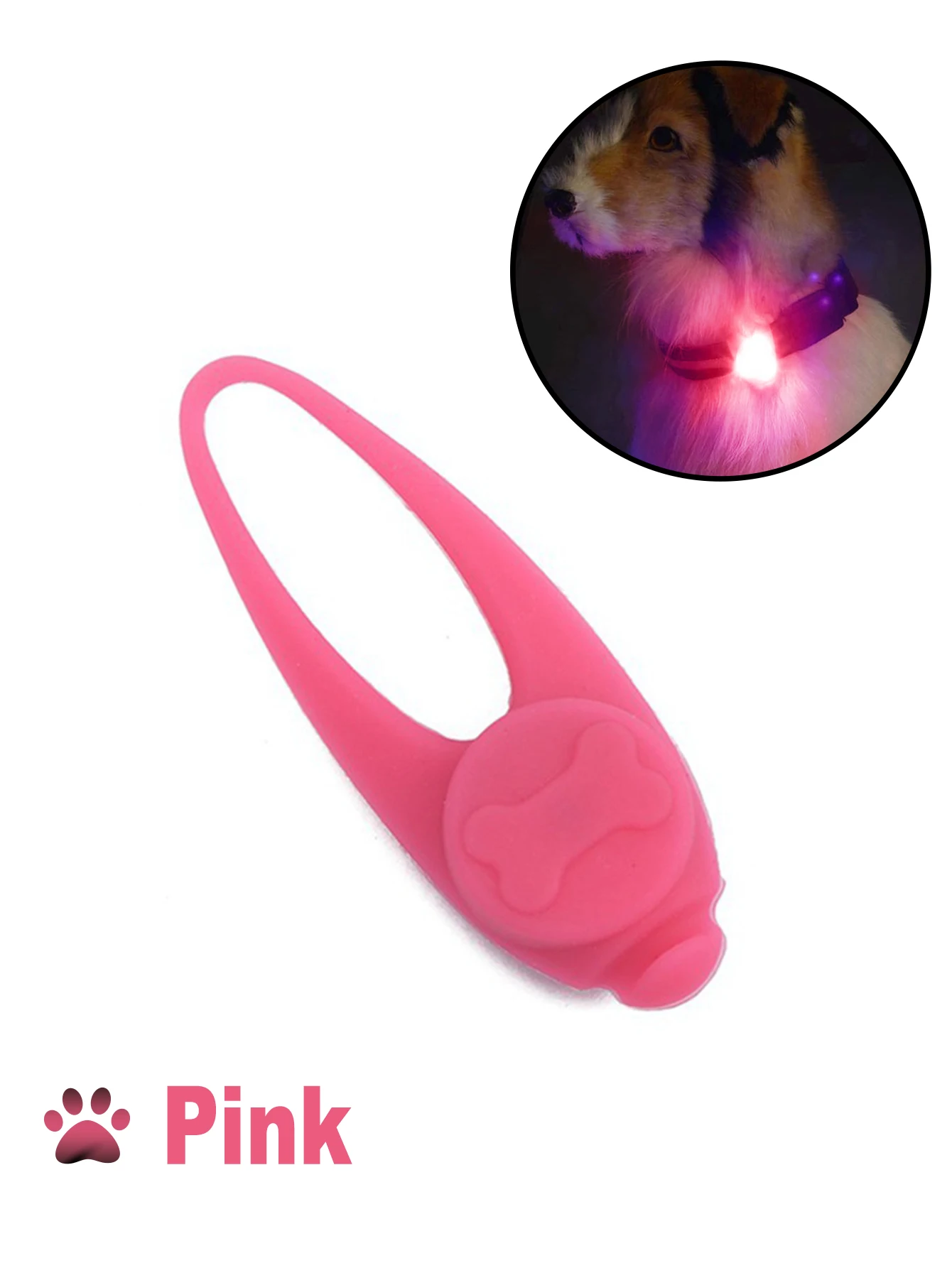 Міцна підвіска для домашніх тварин Підвісний світильник для домашніх тварин Світлодіодний безпечний підвісний нашийник із трьома режимами освітлення для нічної видимості для собак