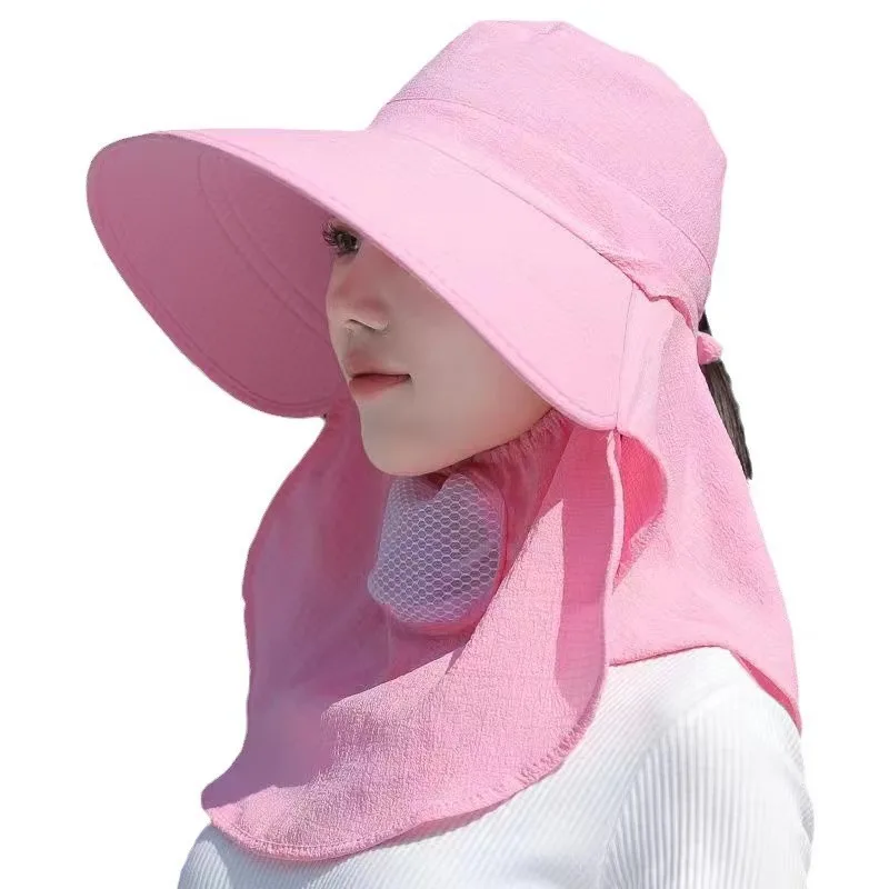 Summer Quick Dryng UV Protection Fisherman Cap Face Neck Cover Outdoor Fishing Cycling Removable Men Visor Hat Women Bucket Hat sun hat fisherman hat sun protection hat