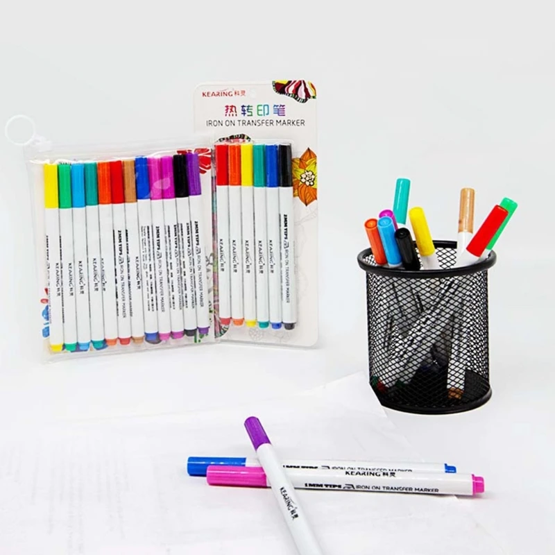 8 Color Infusible-Ink Marker,Thermal Transfer Marker Pencil Sublimation Ink Pen for cricut Mug-Press/Heat Press F19E