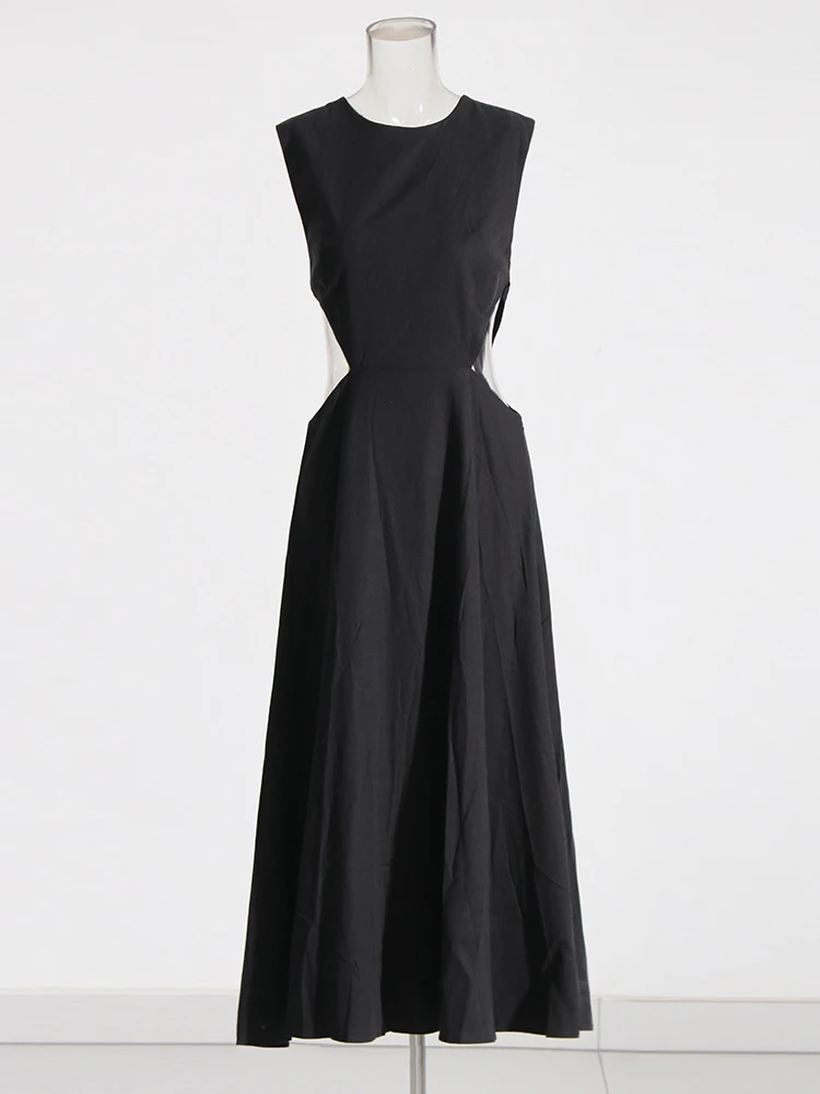 Sleeveless Fashion Waist-Defining Dress