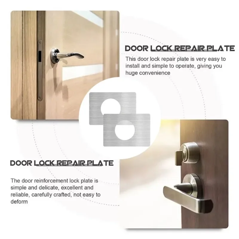 Repair Doors Lock Plate Stainless Steel Fixed Plate Hardware Hinge Repair Reinforcement Installation Cricket Lock