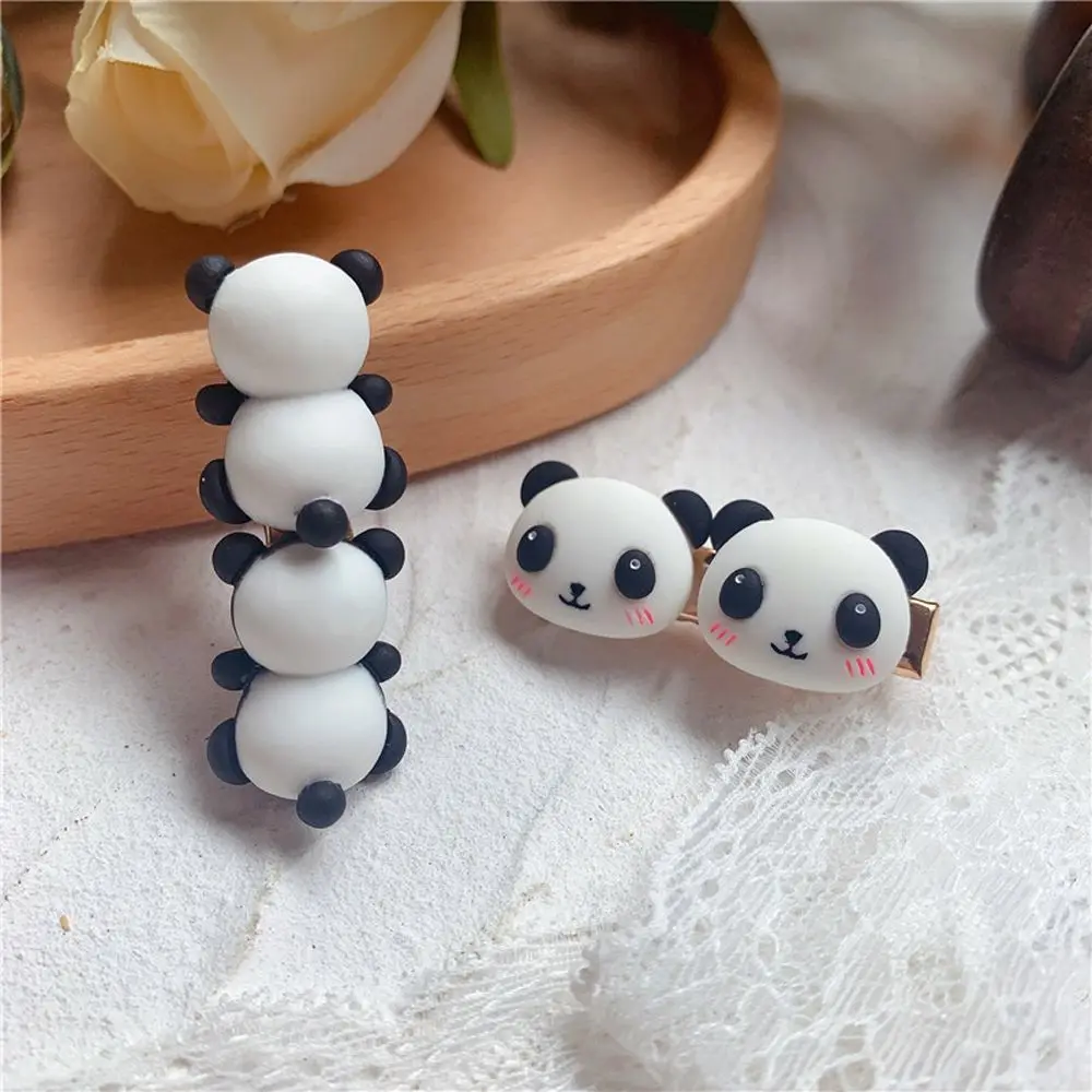 

Elegant Exquisite Japanese Headwear Cute Lovely Panda Hair Clip Duckbill Clip Women Hairpin Korean Style Hair Clip